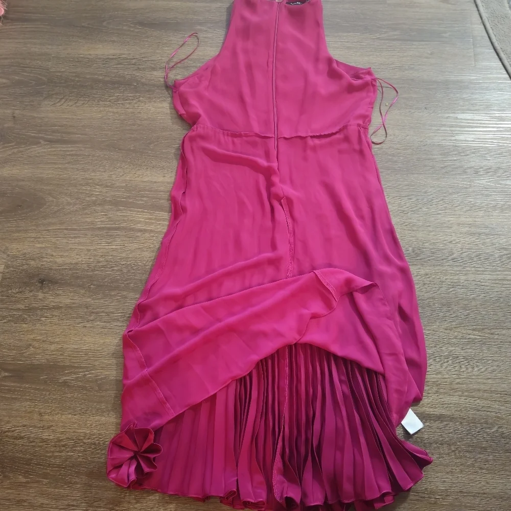 NWT Lauren Ralph Lauren Charmeuse Halter Midi Dress 14 - Picture 11 of 16